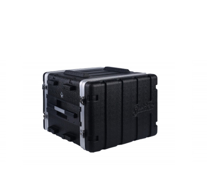 Wytrzymała obudowa ABS 8U 19 cali / obudowa Pa Dj Flight Case 4X Heavy Duty Twist Latches