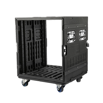 PE 20 &quot;Głębokość 14U Flight Rack Case z kółkami Dwie osłony