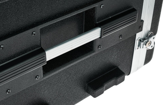 Wytrzymała obudowa ABS 8U 19 cali / obudowa Pa Dj Flight Case 4X Heavy Duty Twist Latches