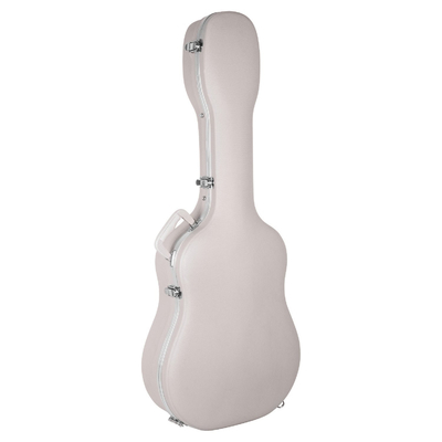Wodoodporny futerał na gitarę klasyczną ABS w kolorze kości słoniowej z pianki EPS i pluszowej podszewki