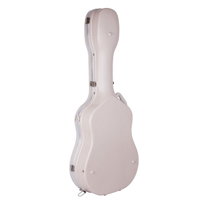 Wodoodporny futerał na gitarę klasyczną ABS w kolorze kości słoniowej z pianki EPS i pluszowej podszewki