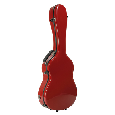 39-calowy futerał na gitarę klasyczną z włókna szklanego, czerwony