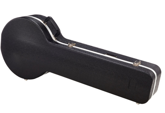 Wzmocniony ABS Hardshell Banjo Case Soft Plush 3 potrójne chromowane zatrzaski