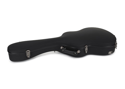 Twardy futerał na gitarę z matowego czarnego PVC z włókna szklanego z paskami plecaka