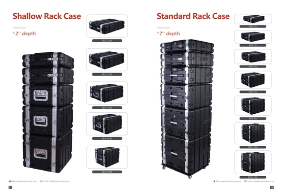 Slim 3U Rackmount Case dla AV i IT Gear 19 cali szerokości