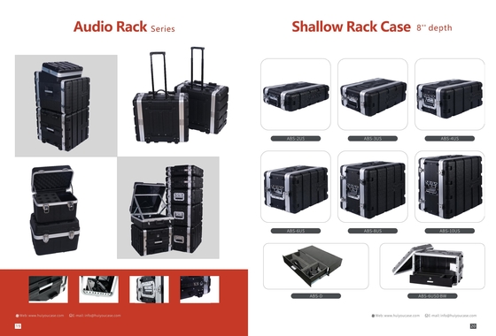 Slim 3U Rackmount Case dla AV i IT Gear 19 cali szerokości